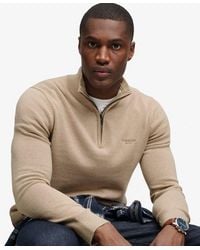 Superdry - & Co Prep Essential Cotton Half Zip Jumper - Lyst
