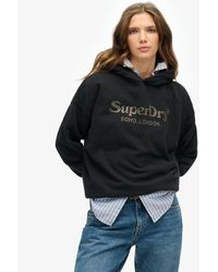 Superdry - Venue Metallic Relaxed Hoodie - Lyst