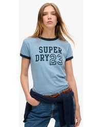 Superdry - Athletic Essentials Ringer Fitted T-shirt - Lyst