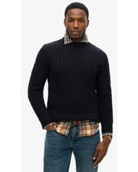 Superdry - Mens Classic Knitted Jacob Crew Jumper - Lyst