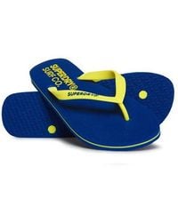 Superdry - Sleek Flip Flops Cobalt/Fluro - Lyst