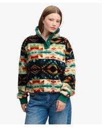 Superdry - & Co Super Soft Printed Teddy Fleece - Lyst
