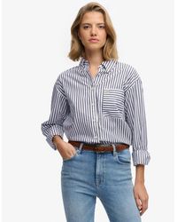 Superdry - & Co Poplin Relaxed Long Sleeve Shirt - Lyst