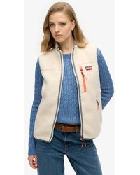 Superdry - & Co Slim Fit Outdoor Fleece Gilet - Lyst