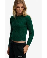 Superdry - & Co Essentials Slim Cable Jumper - Lyst