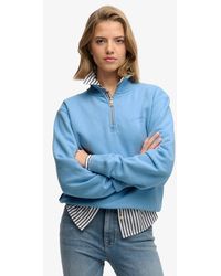 Superdry - & Co Essential Logo Embroidered Half Zip Jumper - Lyst