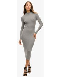 Superdry - & Co Rayon Backless Bodycon Midi Dress - Lyst