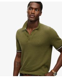 Superdry - & Co Knitted Texture Short Sleeve Polo Shirt - Lyst