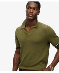 Superdry - & Co Knitted Texture Short Sleeve Polo Shirt - Lyst