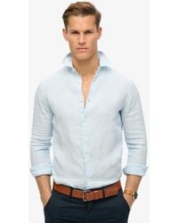 Superdry - & Co Casual Linen Long Sleeve Shirt - Lyst