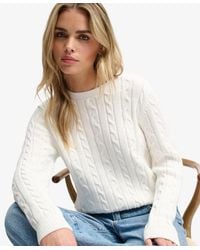 Superdry - & Co Essentials Cable Knit Jumper - Lyst