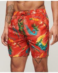 Superdry - Recycled Hawaiian Print 17-inch Swim Shorts - Lyst