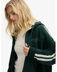 Superdry - Athletic Essentials Hoodie Met Losse Pasvorm En Rits - Lyst