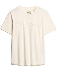 Superdry - & Co Embossed Logo Relaxed T-shirt - Lyst