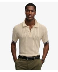 Superdry - & Co Knitted Texture Short Sleeve Polo Shirt - Lyst