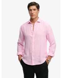 Superdry - & Co Riviera Long Sleeve Linen Shirt - Lyst