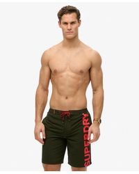 Superdry - Homme Short De Surf Classique À Logo Longueur 48 Cm Taille - Lyst