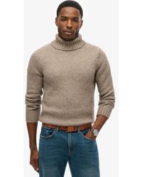 Superdry - & Co Brushed Roll Neck Jumper - Lyst