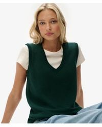 Superdry - & Co Athletic Essentials Knitted Tank Top - Lyst