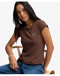 Superdry - & Co Athletic Essentials Slub Graphic T-shirt - Lyst