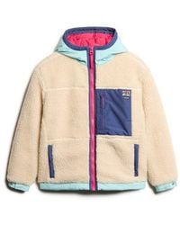 Superdry - & Co Vintage Hooded Fleece Jacket - Lyst