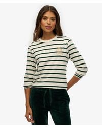 Superdry - & Co Country Club Long Sleeve Stripe Top - Lyst