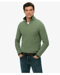 Superdry - & Co Cotton Texture Half-zip Jumper - Lyst