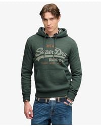 Superdry - & Co Vintage Logo Heritage Relaxed Hoodie - Lyst