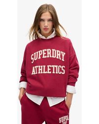 Superdry - & Co Athletic Essentials Oversized Applique Sweatshirt - Lyst