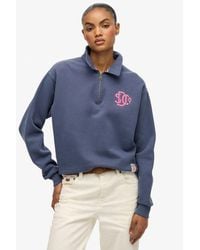 Superdry - & Co . Collared Half Zip Sweatshirt - Lyst