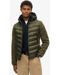 Superdry - Gebreide Hybrid Storm Jas Met Capuchon - Lyst