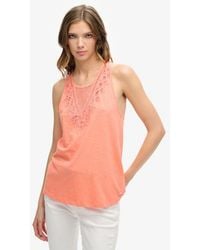 Superdry - Jersey Lace Vest - Lyst