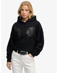 Superdry - Femme Sweat À Capuche Overtaille Fantaisie Effet Tatouage Taille - Lyst
