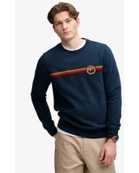 Superdry - & Co Outdoor Stripe Logo Relaxed Sweatshirt - Lyst