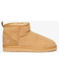 Superdry - Suede Sherpa Mini Boots - Lyst