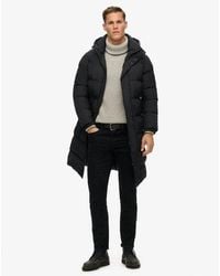 Superdry - Hooded Longline Puffer Jacket - Lyst