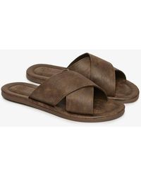 Superdry - & Co Vintage Cross Strap Slides - Lyst