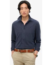 Superdry - & Co Vintage Destroy Pique Long Sleeve Shirt - Lyst