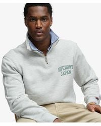 Superdry - & Co Athletic Essentials Half Zip Sweatshirt - Lyst