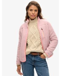 Superdry - & Co Outdoor Sherpa Fleece Jacket - Lyst