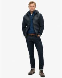 Superdry - Hooded Storm Fleece Hybrid Jacket - Lyst