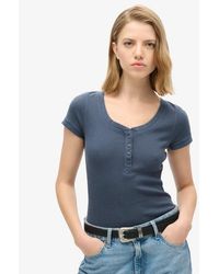 Superdry - & Co Essential Button Down Short Sleeve Top - Lyst