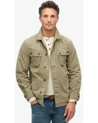 Superdry - Fully Lined Military Overshirt Jacket - Lyst
