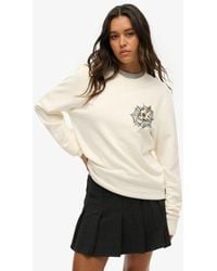 Superdry - & Co Oversized Tattoo Graphic Sweatshirt - Lyst