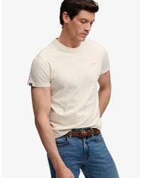 Superdry - Homme T-Shirt Logo Superposé Brodé Essential Taille - Lyst