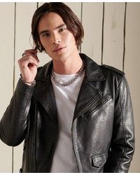 Chaquetas de cuero Superdry de hombre: hasta el 53 % de descuento | Lyst