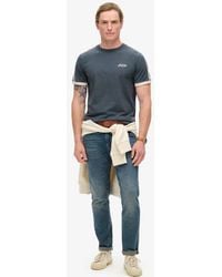 Superdry - & Co Essential Logo Retro Striped Crew Neck T-shirt - Lyst