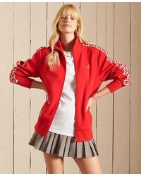 Superdry - Code Oversized Tape Track Jacket Risk - Lyst