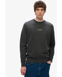 Superdry - Homme Sweat Ras Du Cou Micro Logo Taille - Lyst