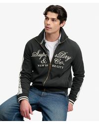 Superdry - & Co Company Logo Script Track Top - Lyst